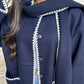 Elegant and versatile jacket with integrated scarf 