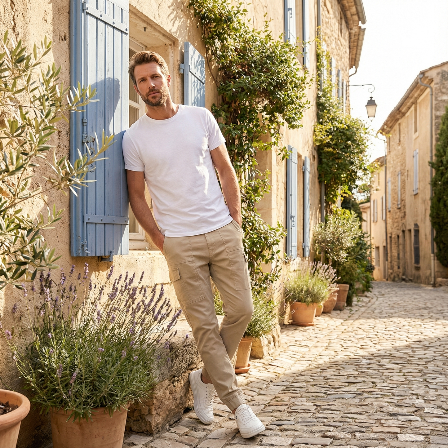 Pantaloni cargo confortabili și funcționali cu multiple compartimente 